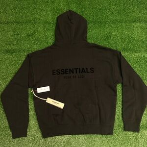 Black Essentials Fear of God Hoodie Small Brand New